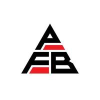 design del logo della lettera triangolare pfb con forma triangolare. monogramma di progettazione del logo del triangolo pfb. modello di logo vettoriale triangolo pfb con colore rosso. pfb logo triangolare logo semplice, elegante e lussuoso.