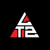 logo della lettera triangolo ltz con forma triangolare. Monogramma di design con logo triangolo ltz. modello di logo vettoriale triangolo ltz con colore rosso. logo triangolare ltz logo semplice, elegante e lussuoso.