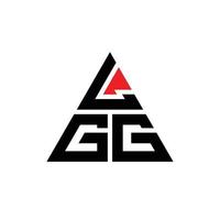 logo della lettera triangolo lgg con forma triangolare. Monogramma di design del logo triangolo lgg. modello di logo vettoriale triangolo lgg con colore rosso. logo triangolare lgg logo semplice, elegante e lussuoso.