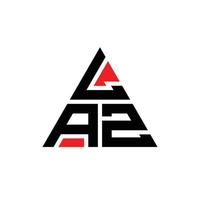design del logo della lettera triangolo laz con forma triangolare. monogramma laz triangolo logo design. modello di logo vettoriale triangolo laz con colore rosso. laz logo triangolare logo semplice, elegante e lussuoso.