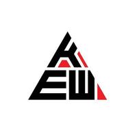 logo della lettera triangolare kew con forma triangolare. monogramma di design del logo del triangolo kew. modello di logo vettoriale triangolo kew con colore rosso. logo triangolare kew logo semplice, elegante e lussuoso.