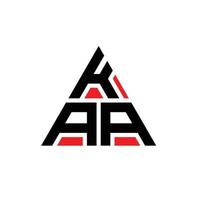 design del logo della lettera triangolare kaa con forma triangolare. kaa triangolo logo design monogramma. modello di logo vettoriale triangolo kaa con colore rosso. logo triangolare kaa logo semplice, elegante e lussuoso. kaa