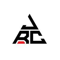 jrc triangolo lettera logo design con forma triangolare. monogramma di design del logo del triangolo jrc. modello di logo vettoriale triangolo jrc con colore rosso. jrc logo triangolare logo semplice, elegante e lussuoso.
