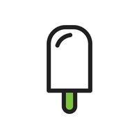 illustrazione dell'icona del gelato. icona vettoriale e design del logo.