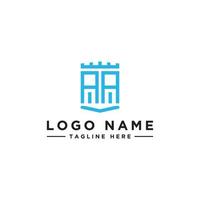 aa lettera iniziale icona logo design monogramma ispirazione. - vettore