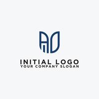 ad lettere iniziali icone monogramma.- vettore ispirazione logo design - vettore