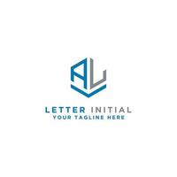 ispirazione per il design del logo per le aziende dalle lettere iniziali dell'icona del logo al. -vettore vettore