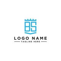 ispirazione per il design del logo per le aziende dalle lettere iniziali dell'icona del logo bs. -vettore vettore