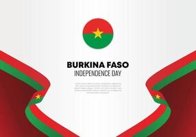 celebrazione nazionale del giorno dell'indipendenza del burkina faso il 5 agosto. vettore