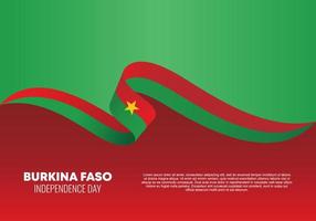 celebrazione nazionale del giorno dell'indipendenza del burkina faso il 5 agosto. vettore