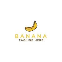 modello logo banana salute alimentare design vettore