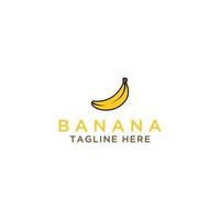 modello logo banana salute alimentare design vettore