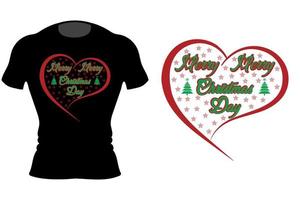 buon natale tipografia t-shirt design vettore