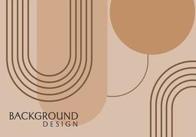 design di sfondo astratto marrone in stile minimalista e moderno. design estetico della bandiera vettore