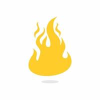 fuoco emoji vettore simbolo segno design piatto acceso