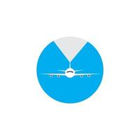 modello di progettazione dell'illustrazione di vettore dell'icona dell'aeroplano