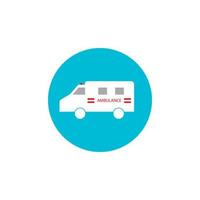 modello di progettazione illustrazione vettoriale icona ambulanza.