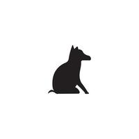 modello di progettazione illustrazione vettoriale icona cane