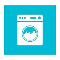 modello di progettazione illustrazione vettoriale logo lavatrice