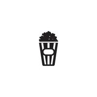 modello di progettazione illustrazione vettoriale icona popcorn.