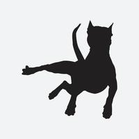 arte e grafica vettoriale di sagoma cane divertente per il download gratuito