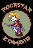 poster di zombi rockstar vettore