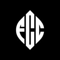 fcc circle letter logo design con forma circolare ed ellittica. lettere ellittiche fcc con stile tipografico. le tre iniziali formano un logo circolare. fcc cerchio emblema astratto monogramma lettera marchio vettore. vettore