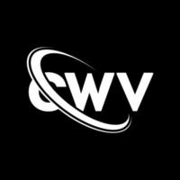 logo cvv. lettera cvv. design del logo della lettera cwv. iniziali cwv logo collegate con cerchio e logo monogramma maiuscolo. tipografia cwv per marchio tecnologico, aziendale e immobiliare. vettore
