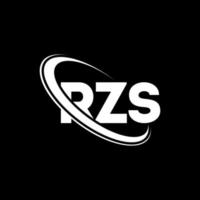 logo rss. lettera rz. design del logo della lettera rzs. iniziali logo rzs collegate con cerchio e logo monogramma maiuscolo. tipografia rzs per il marchio tecnologico, commerciale e immobiliare. vettore