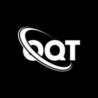 logo oqt. lettera ott. design del logo della lettera oqt. iniziali oqt logo collegate a cerchio e logo monogramma maiuscolo. tipografia oqt per il marchio tecnologico, commerciale e immobiliare. vettore