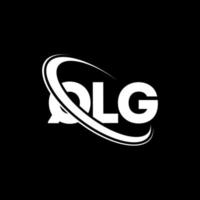 logo qlg. lettera qlg. design del logo della lettera qlg. iniziali qlg logo collegate con cerchio e logo monogramma maiuscolo. tipografia qlg per il marchio tecnologico, commerciale e immobiliare. vettore