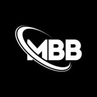 logo mbb. mbb lettera. design del logo della lettera mbb. iniziali logo mbb legate a cerchio e logo monogramma maiuscolo. tipografia mbb per il marchio tecnologico, commerciale e immobiliare. vettore