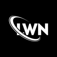 logo lwn. lwn lettera. design del logo della lettera lwn. iniziali logo lwn legate a cerchio e logo monogramma maiuscolo. tipografia lwn per il marchio tecnologico, commerciale e immobiliare. vettore