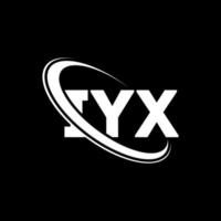 logo iix. lettera ix. design del logo della lettera iyx. iniziali logo iyx collegate con cerchio e logo monogramma maiuscolo. tipografia iyx per il marchio tecnologico, commerciale e immobiliare. vettore