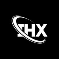 logo ihx. lettera hx. design del logo della lettera ihx. iniziali logo ihx collegate con cerchio e logo monogramma maiuscolo. tipografia ihx per il marchio tecnologico, commerciale e immobiliare. vettore