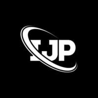 logo ijp. lettera ijp. design del logo della lettera ijp. iniziali logo ijp collegate con cerchio e logo monogramma maiuscolo. tipografia ijp per il marchio tecnologico, commerciale e immobiliare. vettore