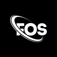 logo Fos. lettera fos. design del logo della lettera fos. iniziali fos logo legate a cerchio e logo monogramma maiuscolo. tipografia fos per il marchio tecnologico, commerciale e immobiliare. vettore