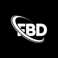 logo fbd. lettera fbd. design del logo della lettera fbd. iniziali logo fbd legate a cerchio e logo monogramma maiuscolo. tipografia fbd per il marchio tecnologico, aziendale e immobiliare. vettore