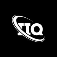 iiq logo. iiq lettera. disegno del logo della lettera iiq. iniziali iiq logo collegate con cerchio e logo monogramma maiuscolo. tipografia iiq per il marchio tecnologico, commerciale e immobiliare. vettore