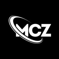 logo McZ. lettera mcz. design del logo della lettera mcz. iniziali logo mcz legate a cerchio e logo monogramma maiuscolo. tipografia mcz per il marchio tecnologico, commerciale e immobiliare. vettore