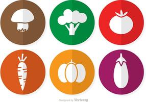 Icone di vettore di verdure