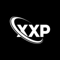 logo xxp. xxp lettera. disegno del logo della lettera xxp. iniziali xxp logo collegato con cerchio e logo monogramma maiuscolo. tipografia xxp per il marchio tecnologico, commerciale e immobiliare. vettore