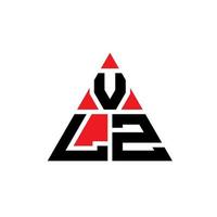 design del logo della lettera del triangolo vlz con forma triangolare. monogramma di design del logo del triangolo vlz. modello di logo vettoriale triangolo vlz con colore rosso. logo triangolare vlz logo semplice, elegante e lussuoso.