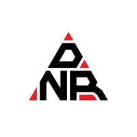 design del logo della lettera del triangolo dnr con forma triangolare. monogramma di design del logo del triangolo dnr. modello di logo vettoriale triangolo dnr con colore rosso. dnr logo triangolare logo semplice, elegante e lussuoso.