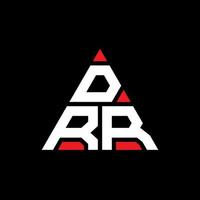 design del logo della lettera del triangolo drr con forma triangolare. monogramma di design del logo del triangolo drr. modello di logo vettoriale triangolo drr con colore rosso. logo triangolare drr logo semplice, elegante e lussuoso.