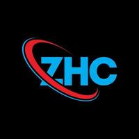 logo zhc. lettera zc. zhc lettera logo design. iniziali zhc logo collegate con cerchio e logo monogramma maiuscolo. tipografia zhc per il marchio tecnologico, commerciale e immobiliare. vettore