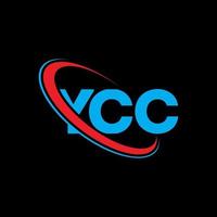 logo ycc. lettera ycc. design del logo della lettera ycc. iniziali ycc logo collegate con cerchio e logo monogramma maiuscolo. tipografia ycc per il marchio tecnologico, commerciale e immobiliare. vettore