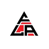 design del logo della lettera triangolo fla con forma triangolare. monogramma di design del logo del triangolo fla. modello di logo vettoriale triangolo fla con colore rosso. logo triangolare fla logo semplice, elegante e lussuoso.