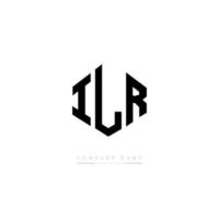 ilr lettera logo design con forma poligonale. ilr poligono e design del logo a forma di cubo. ilr esagono vettore logo modello colori bianco e nero. monogramma ilr, logo aziendale e immobiliare.