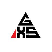 design del logo della lettera triangolare gxd con forma triangolare. gxd triangolo logo design monogramma. modello di logo vettoriale triangolo gxd con colore rosso. logo triangolare gxd logo semplice, elegante e lussuoso.